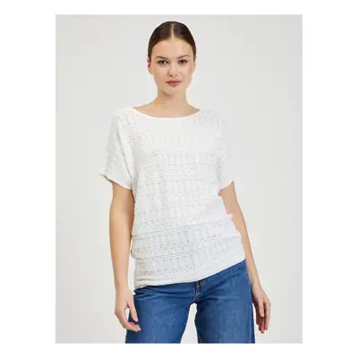 Cream Women's Short Sleeve Sweater ORSAY - Women