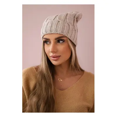 marka niezdefiniowana Cap with fleece Iwona K221 beige