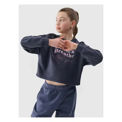 Girl's cropped sweatshirt 4F