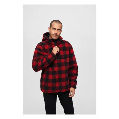 Teddyfleece Worker Pullover Jacket Red/Black