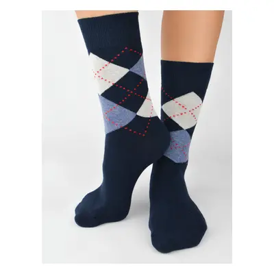 NOVITI Man's Socks SB101-M-04 Navy Blue