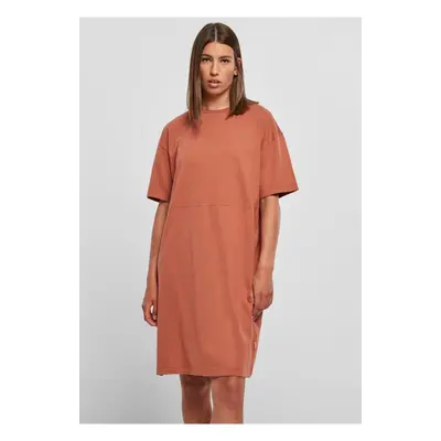 Women's dress with a slit tm. Orange