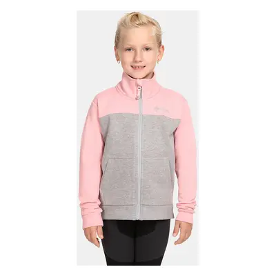 Girls' cotton sweatshirt Kilpi HALI-JG Light pink