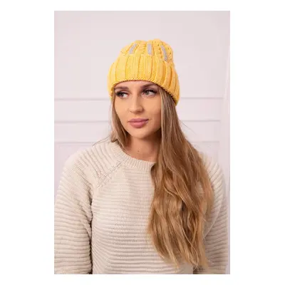 marka niezdefiniowana Women's cap Selena K384 mustard