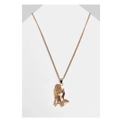 Pray Hands Necklace - Gold Color