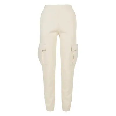 Women's Cargo Sweat High-Waisted Trousers whitesand