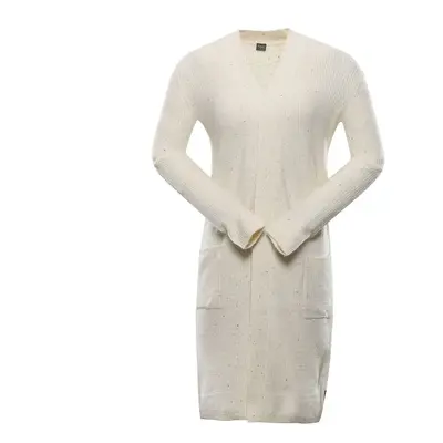 Long women's sweater nax NAX HOXA cream