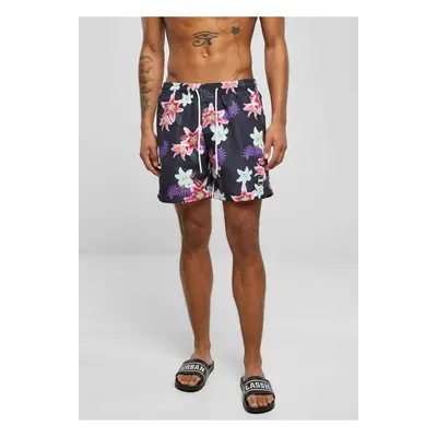 Patterned swimsuit shorts dark jungle aop