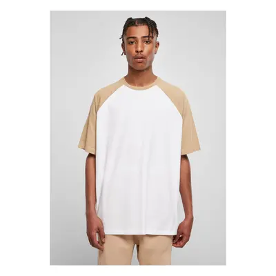 Organic Oversized Raglan T-Shirt White/Beige Union