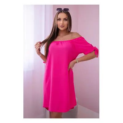 Kesi Włoski Dress tied on the sleeves pink