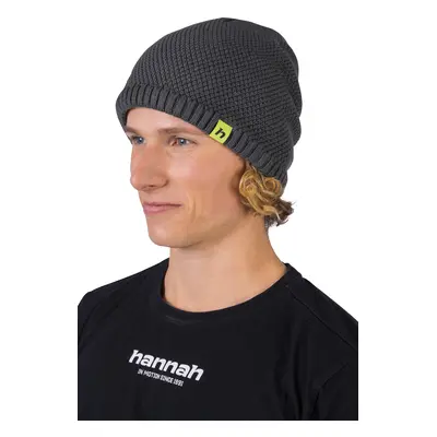 Winter knitted hat made of merino wool Hannah BRIT asphalt