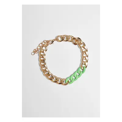 Colorful Base Bracelet - Gold Color/Neon Green