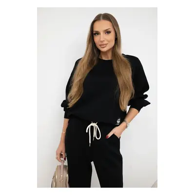 Kesi Włoski Viscose set sweatshirt + pants black