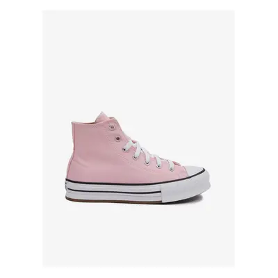 Pink Girly Ankle Sneakers Converse Chuck Taylor All Star Se - Girls