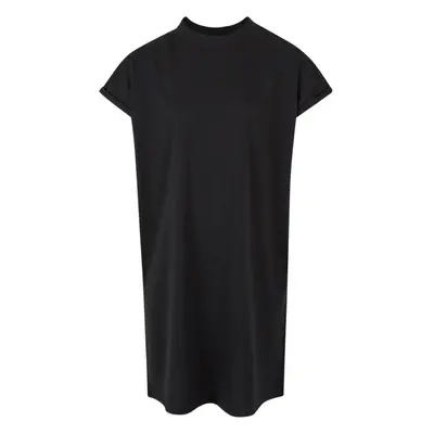 Extended Shoulder dress for girls - black