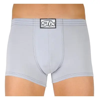 Men's boxers Styx classic rubber light gray