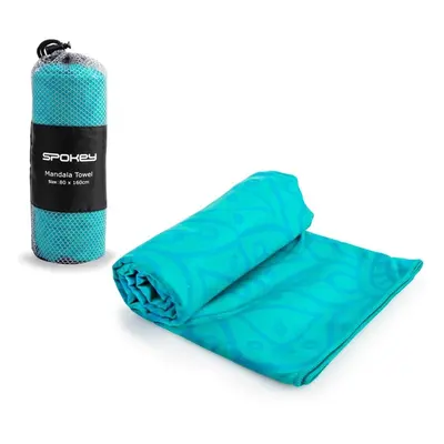 Spokey MANDALA Quick-drying sports towel, turquoise, x cm