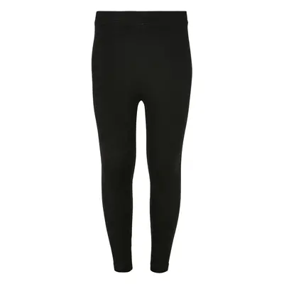 High-waisted jersey leggings for girls - black