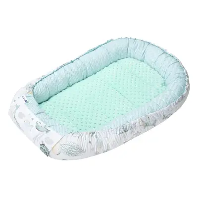 Medi Partners Baby cocoon/nest – Ocean + minty minky