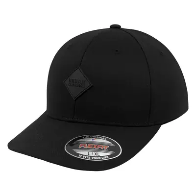 Patch Flexfit Synthetic leather cap blk/blk