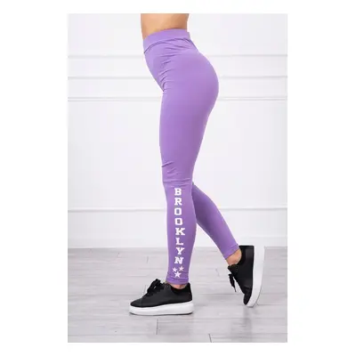 Brooklyn dark purple leggings