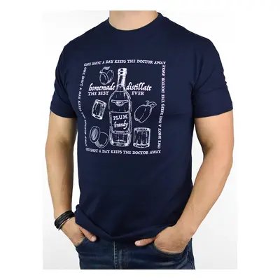 NOVITI Man's T-shirt TT008-M-02 Navy Blue