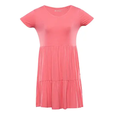 Women's dress ALPINE PRO JEDERA calypso coral