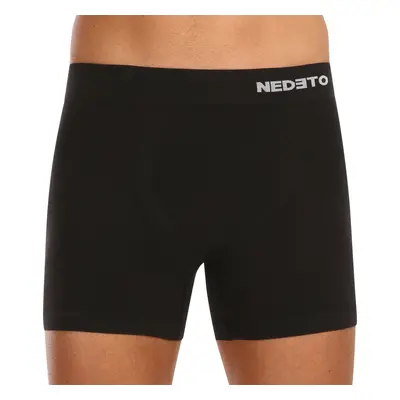 Men's boxers Nedeto seamless bamboo black