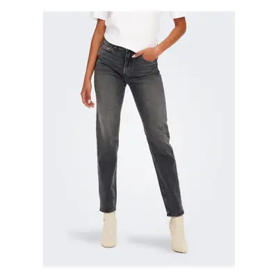 Grey straight fit jeans ONLY Emily - Women's