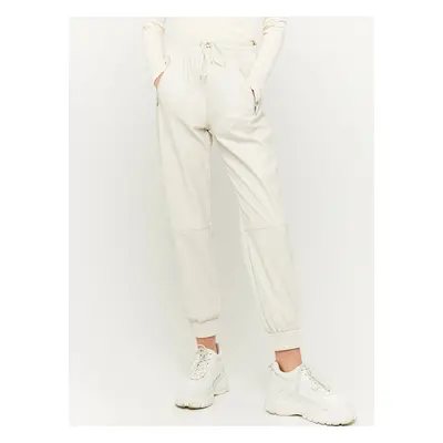 Cream leatherette pants TALLY WEiJL - Women