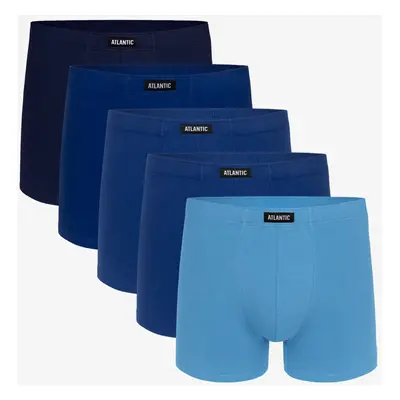 Men's boxer shorts ATLANTIC 5Pack - shades of blue