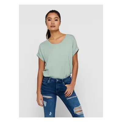 Light green basic T-shirt ONLY Moster - Women's