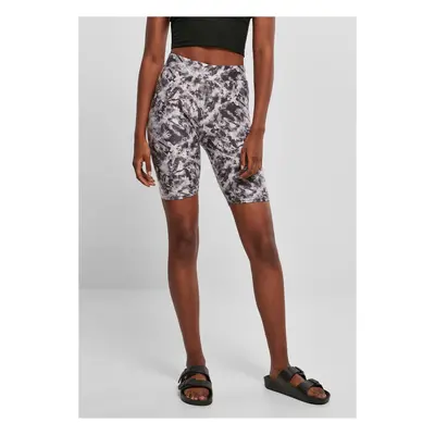 Women's soft shorts AOP Cycle Black fade