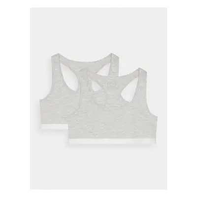 4F Women's Cotton Everyday Bra (2 Pack) - Grey