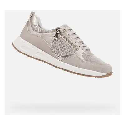 Beige women's sneakers Geox Bulmya - Women's