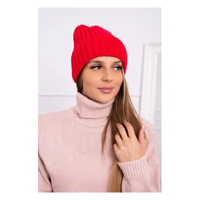 marka niezdefiniowana Cap with turn up Magda K293 red