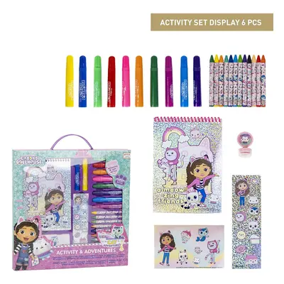 COLOURING STATIONERY SET DISPLAY GABBY´S DOLLHOUSE