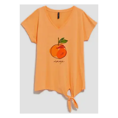 WOMEN'S T-SHIRT L-TS-4059 PEACH