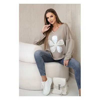 Kesi Włoski Butter sweatshirt with hearts print