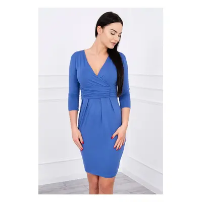 marka niezdefiniowana Dress fitted with a cut under the bust jeans