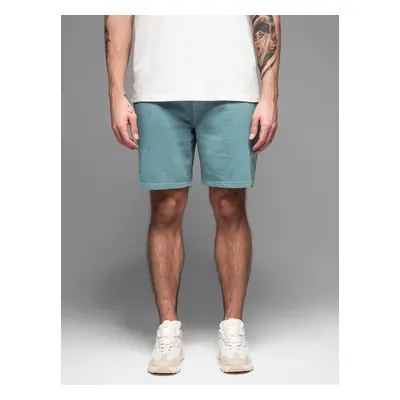 Ombre Men's RELAXED FIT athleisure style short sweat shorts - turquoise