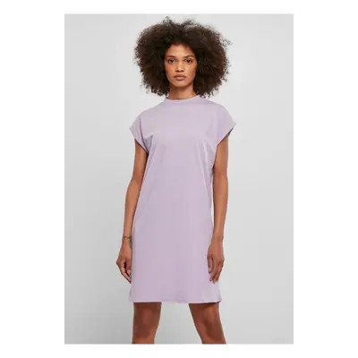 Women's Turtle Extended Shoulder lilac dress