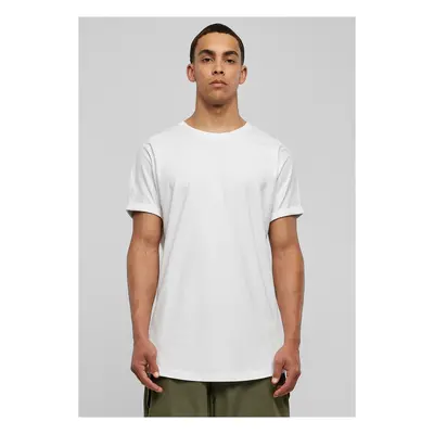 Long T-shirt with a long shape in white