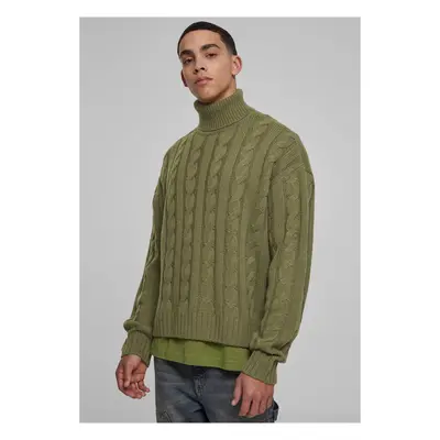 Boxy Roll Neck Sweater Tiniolive