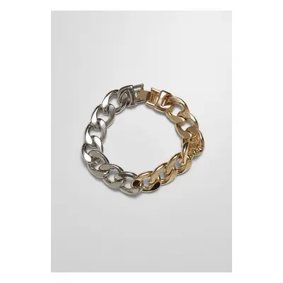 Two-tone bracelet - gold and silver colors