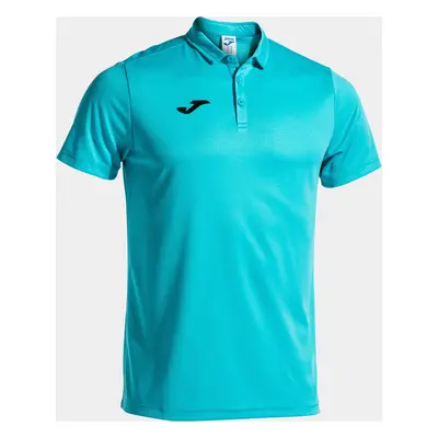 Men's Polo Shirt Joma Polo Shirt Hobby S/S Fluor Turquoise