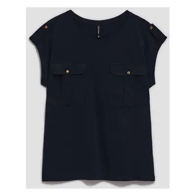 WOMEN'S T-SHIRT L-TS-4058 NAVY