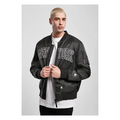 New York Bomber Jacket Black Starter Jacket