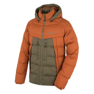 Men's down jacket HUSKY Durra brown/khaki