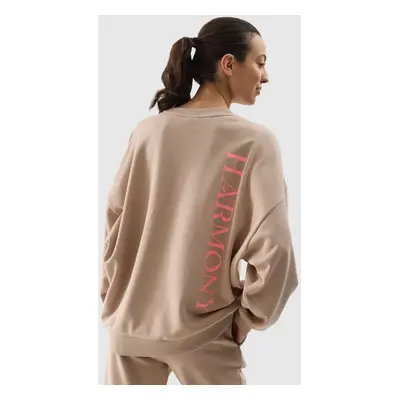 Women's oversize sweatshirt 4F - beige